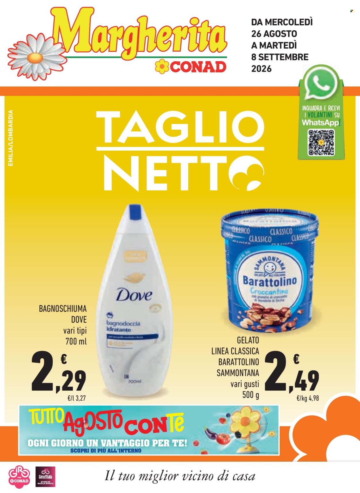 Volantino Margherita Conad - 26/8/2026 - 8/9/2026. Pagina 1
