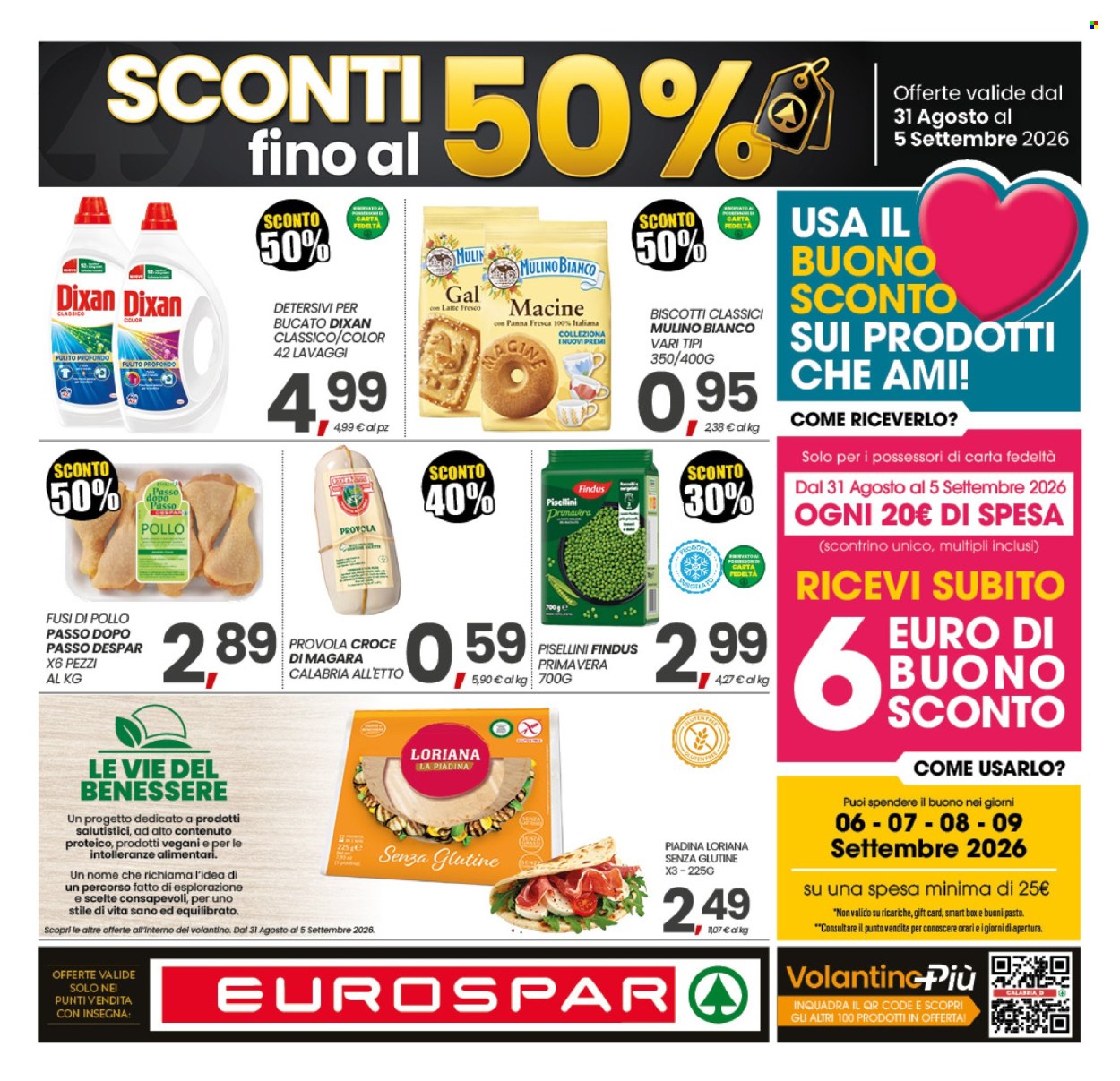 Volantino Eurospar - 31/8/2026 - 5/9/2026. Pagina 1