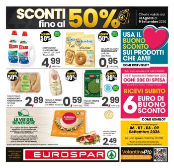 Volantino Eurospar - 31/8/2026 - 5/9/2026.