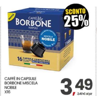 CAFFÈ IN CAPSULE BORBONE MISCELA NOBILE