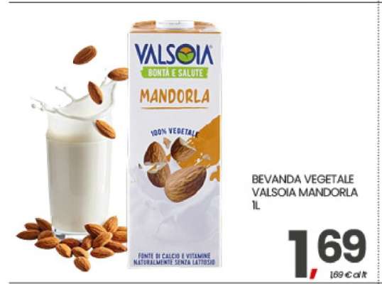 BEVANDA VEGETALE VALSOIA MANDORLA 1L