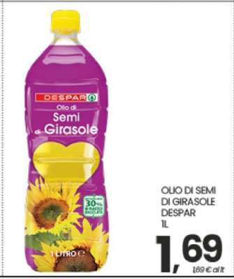 OLIO DI SEMI DI GIRASOLE DESPAR 1L