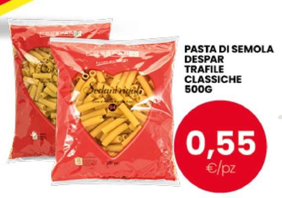 PASTA DI SEMOLA DESPAR TRAFILE CLASSICHE 500G
