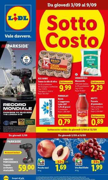 Volantino Lidl - 3/9/2026 - 9/9/2026.