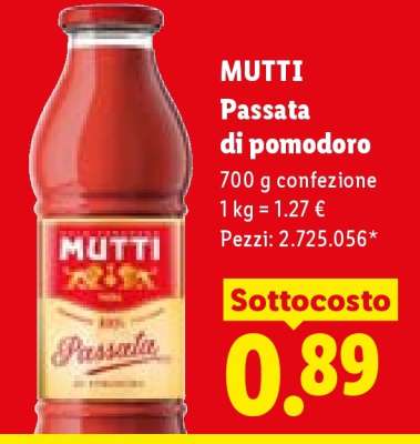 MUTTI passata di pomodoro