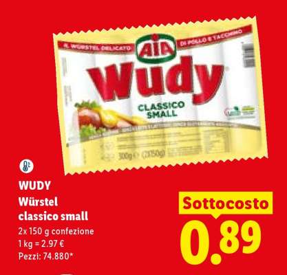 Wudy Würstel classico small
