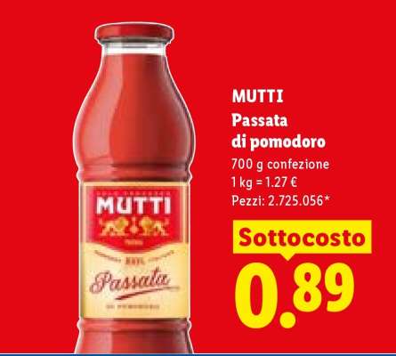 MUTTI passata di pomodoro