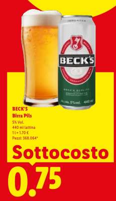 BECK'S Birra Pils