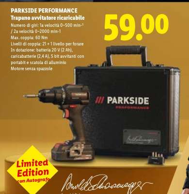 PARKSIDE PERFORMANCE Trapano avvitatore ricaricabile