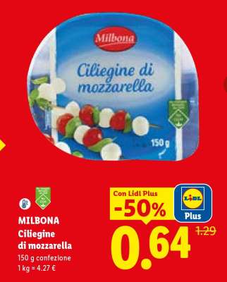 Milbona Ciliegine di mozzarella