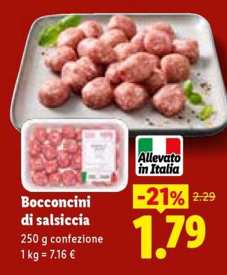 Bocconcini di salsiccia