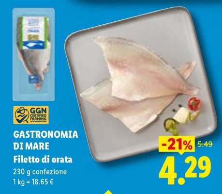 Gastronomia di Mare Filetto di orata