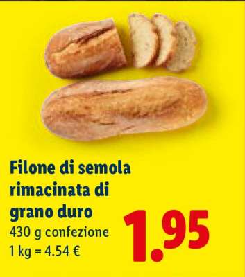 Filone di semola rimacinata di grano duro
