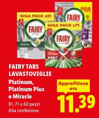 FAIRY TABS LAVASTOVIGLIE