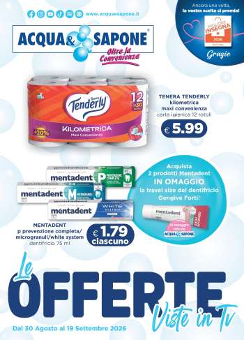 Volantino Acqua & Sapone - 30/8/2026 - 19/9/2026.