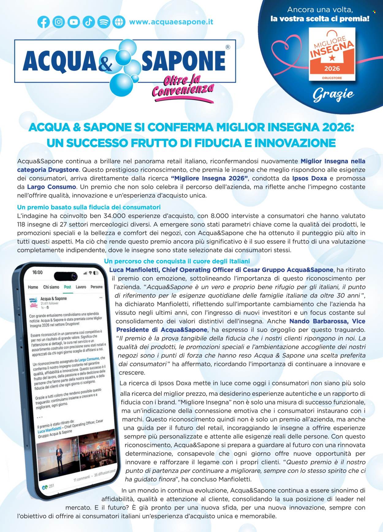 Volantino Acqua & Sapone - 30/8/2026 - 19/9/2026. Pagina 14