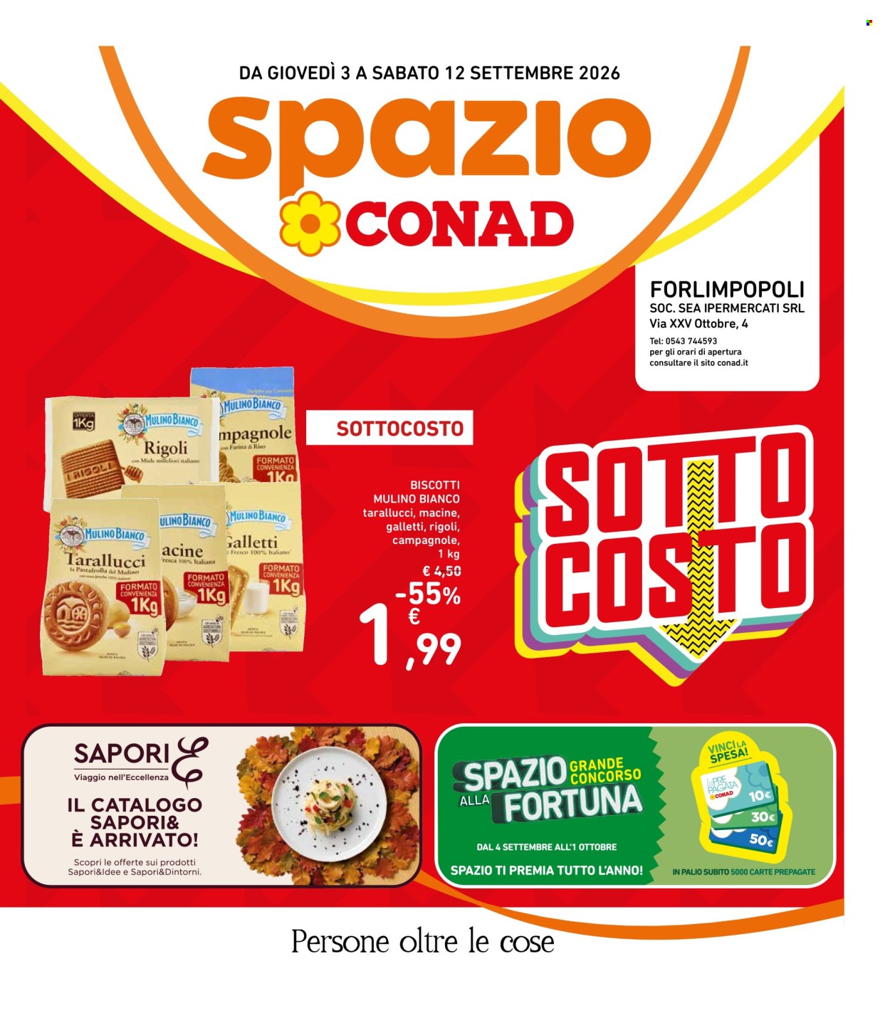 Volantino Spazio Conad - 3/9/2026 - 12/9/2026. Pagina 1