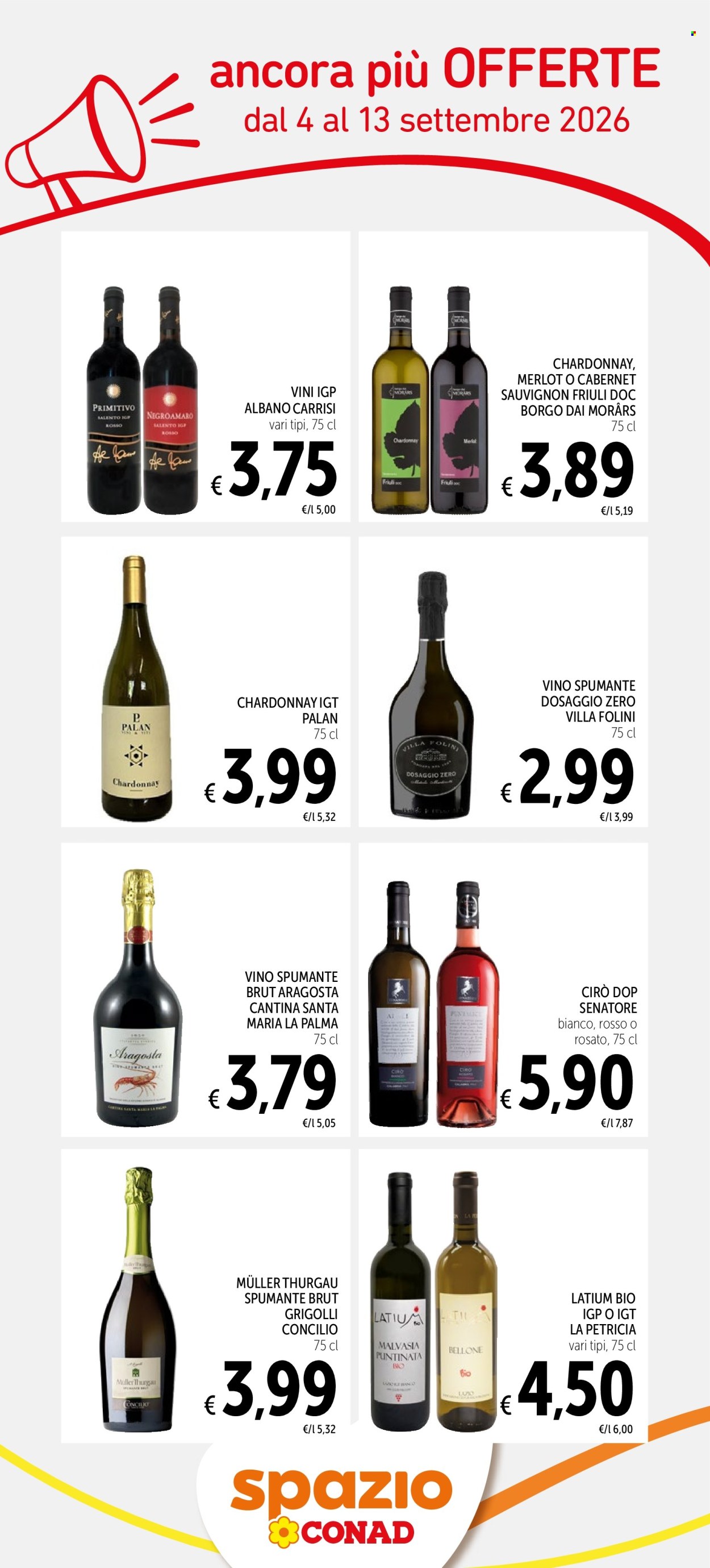 Volantino Conad - 4/9/2026 - 13/9/2026. Pagina 1