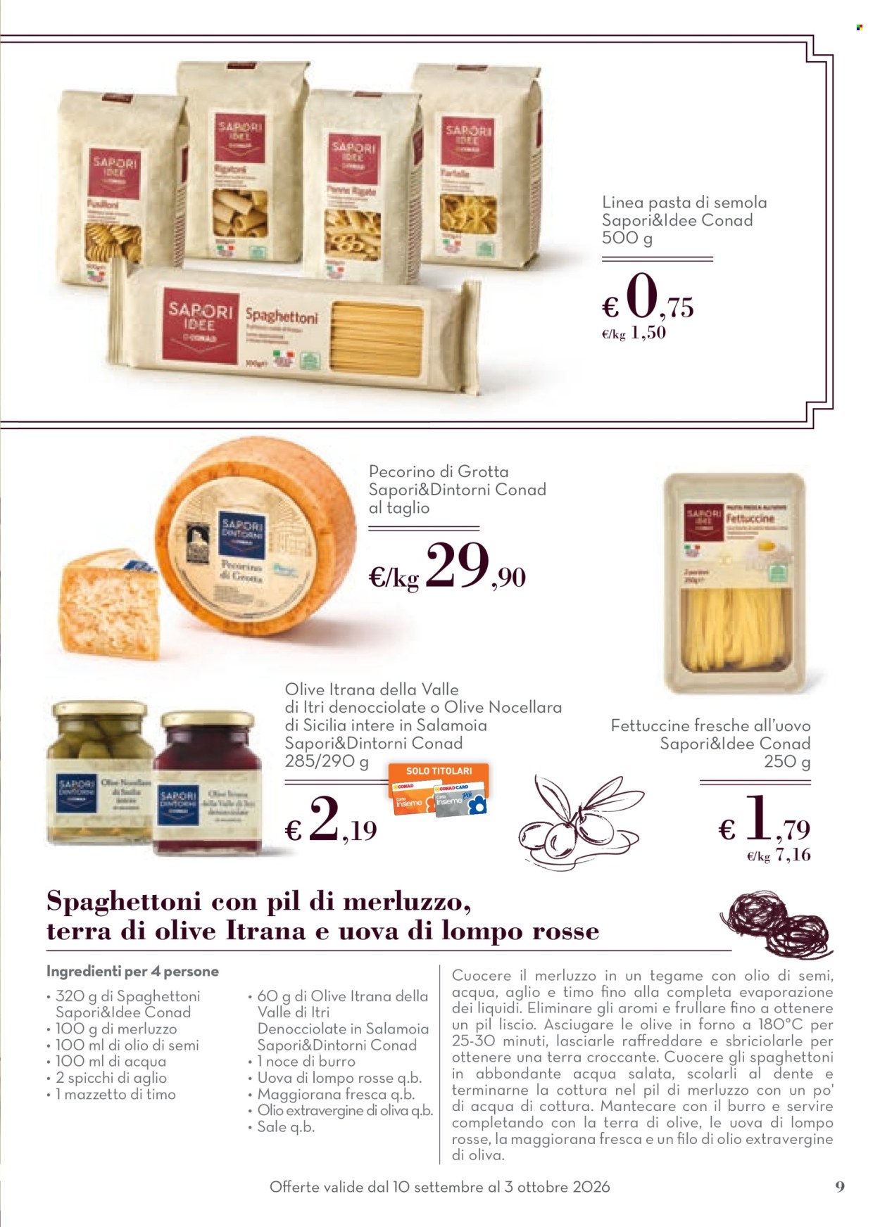 Volantino Conad - 10/9/2026 - 3/10/2026. Pagina 9