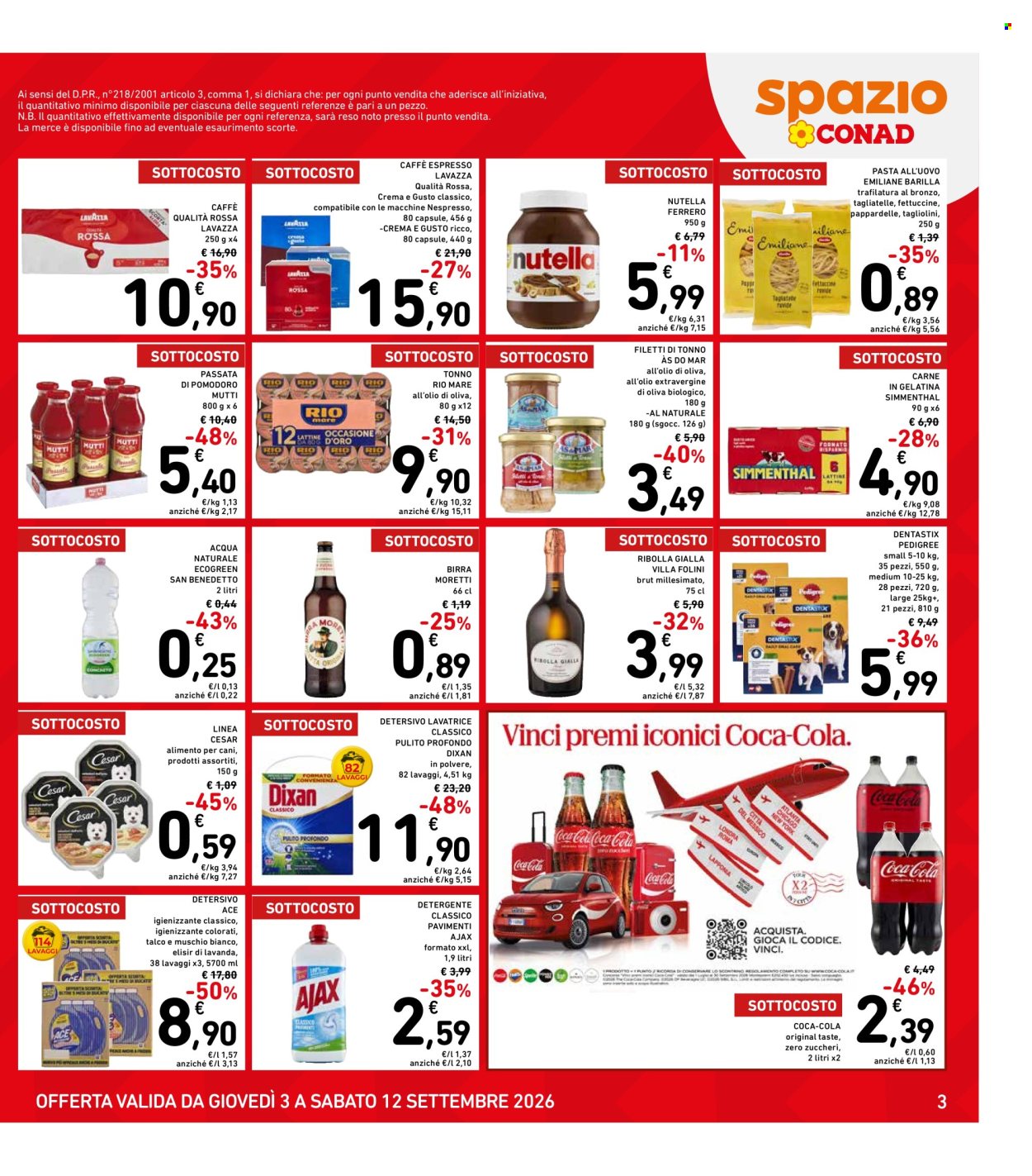 Volantino Spazio Conad - 3/9/2026 - 12/9/2026. Pagina 3