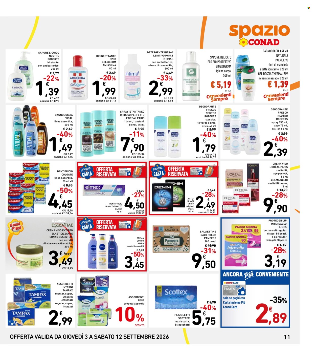 Volantino Spazio Conad - 3/9/2026 - 12/9/2026. Pagina 11