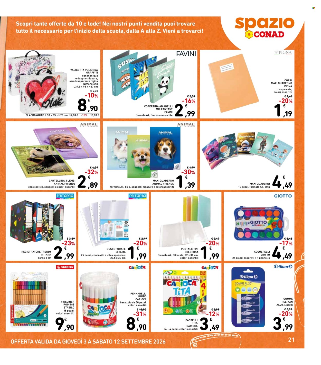 Volantino Spazio Conad - 3/9/2026 - 12/9/2026. Pagina 21