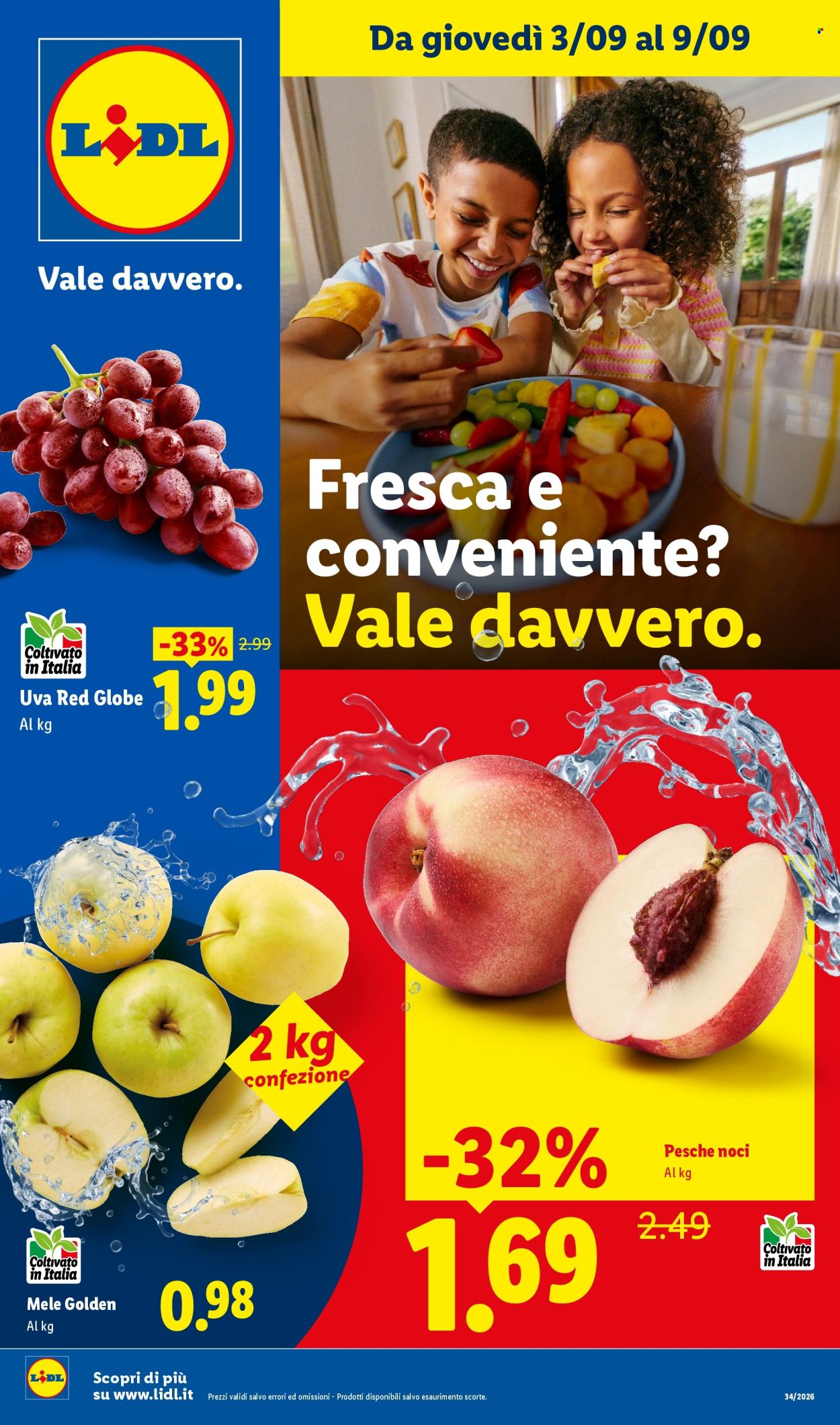 Leták Lidl - 3.9.2026 - 9.9.2026. Strana 1