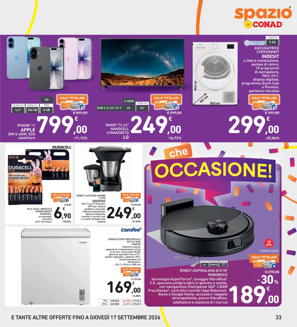Volantino Spazio Conad - 4/9/2026 - 13/9/2026. Pagina 33