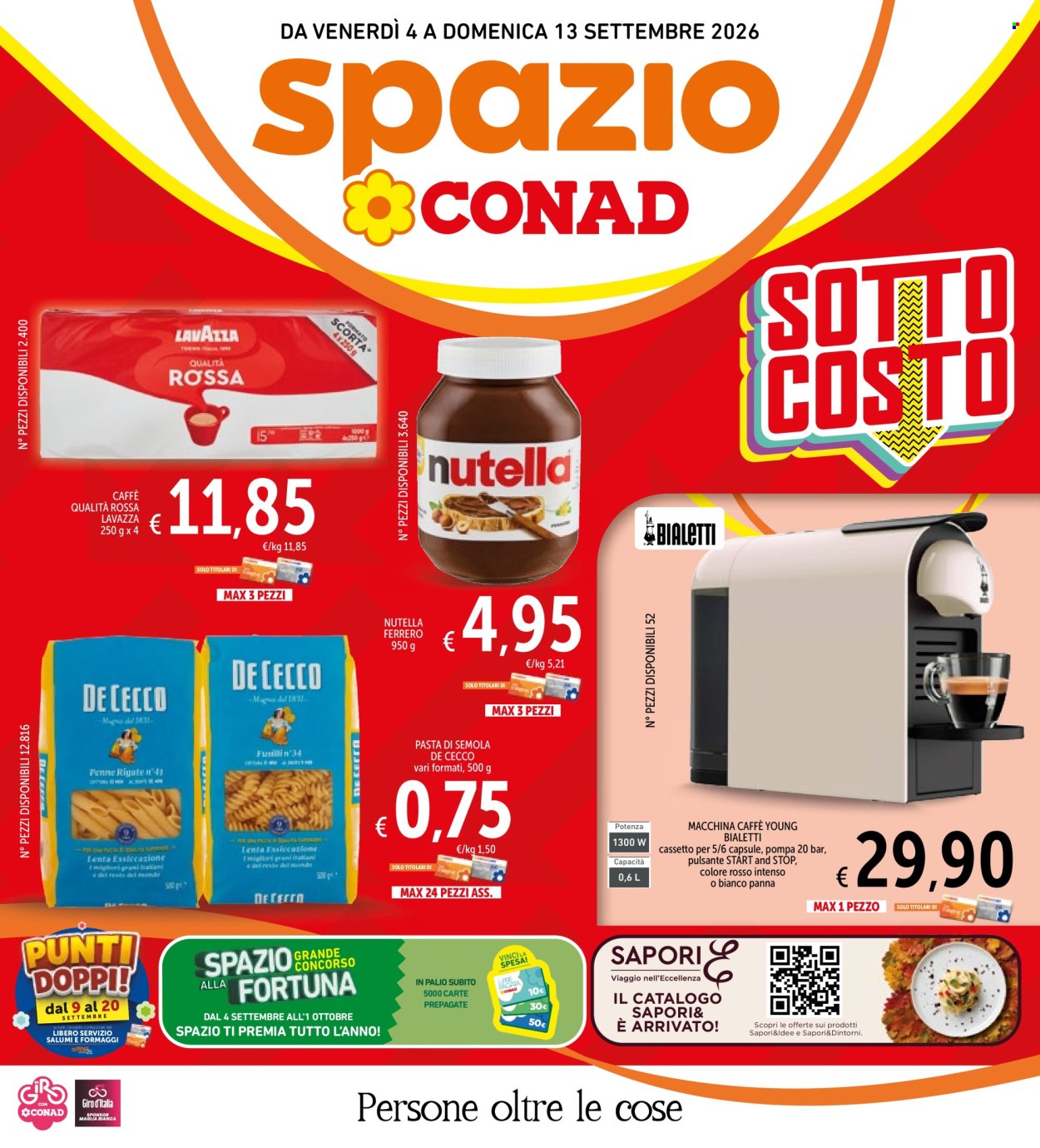 Volantino Spazio Conad - 4/9/2026 - 13/9/2026. Pagina 1