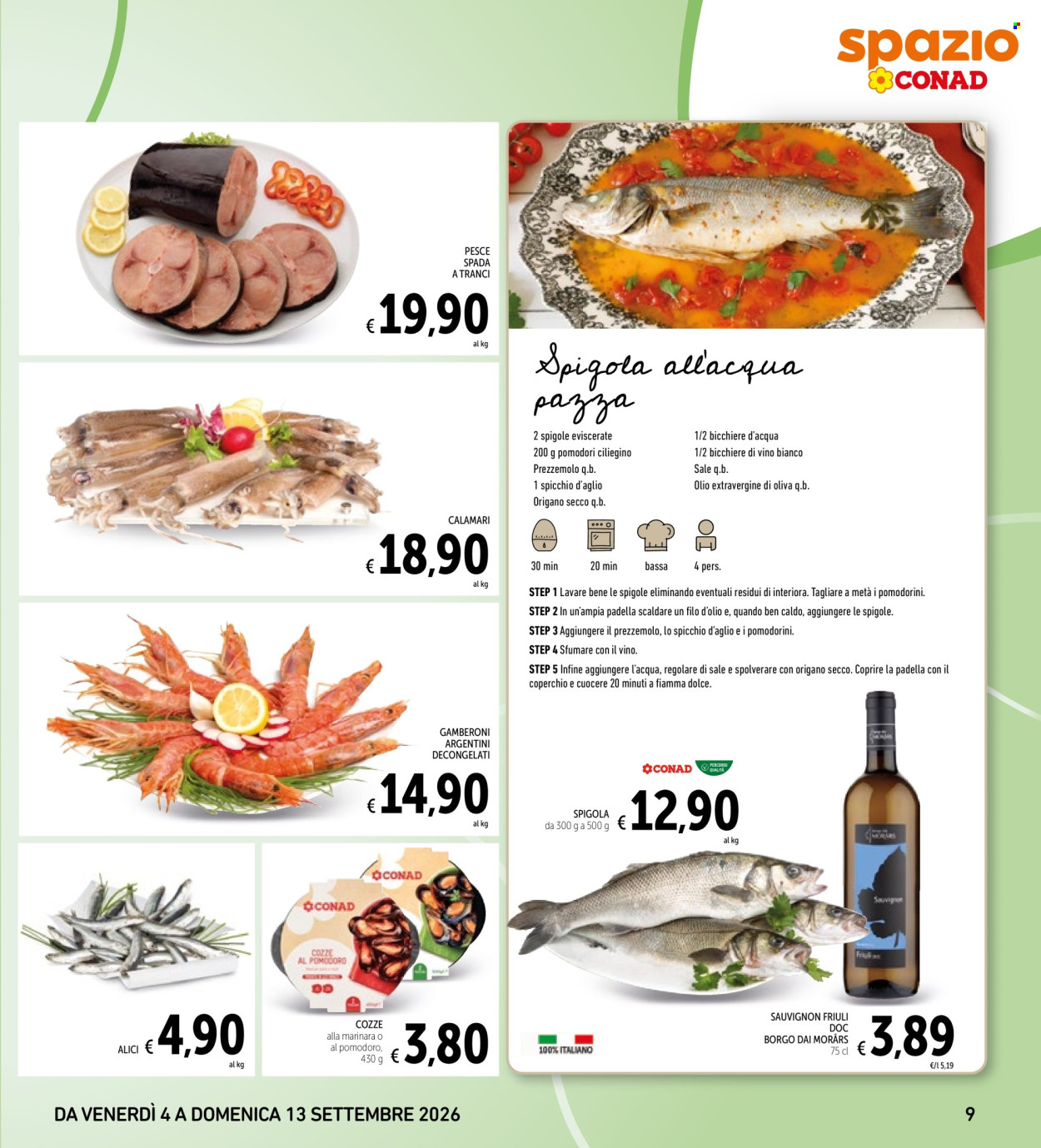 Volantino Spazio Conad - 4/9/2026 - 13/9/2026. Pagina 9