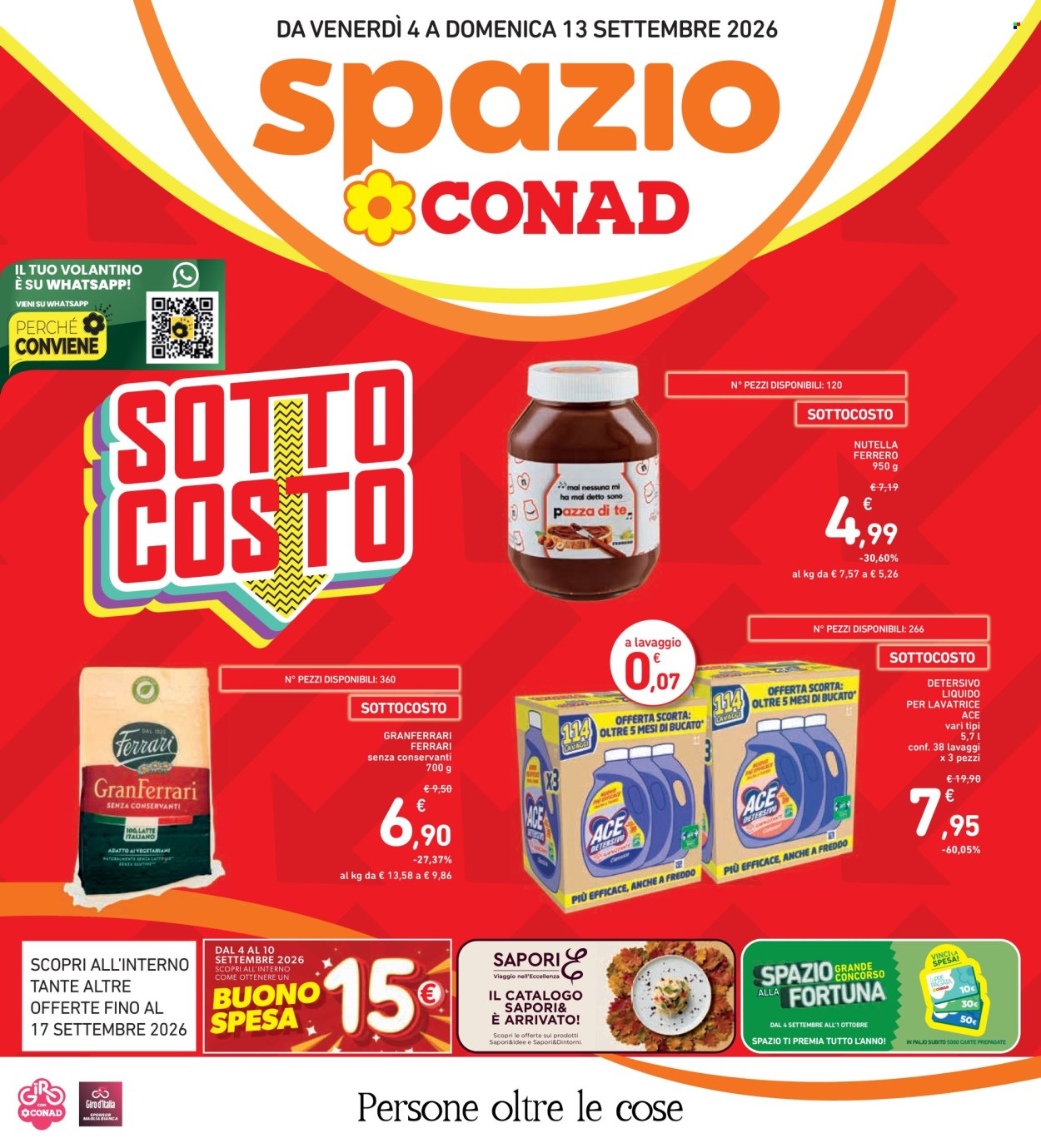 Volantino Spazio Conad - 4/9/2026 - 13/9/2026. Pagina 1