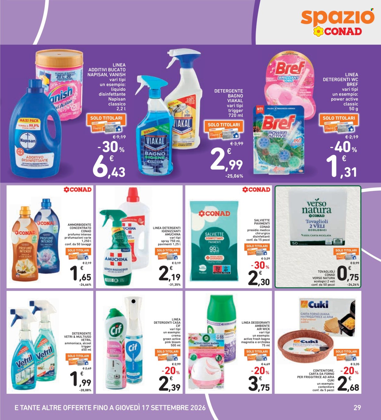 Volantino Spazio Conad - 4/9/2026 - 13/9/2026. Pagina 29
