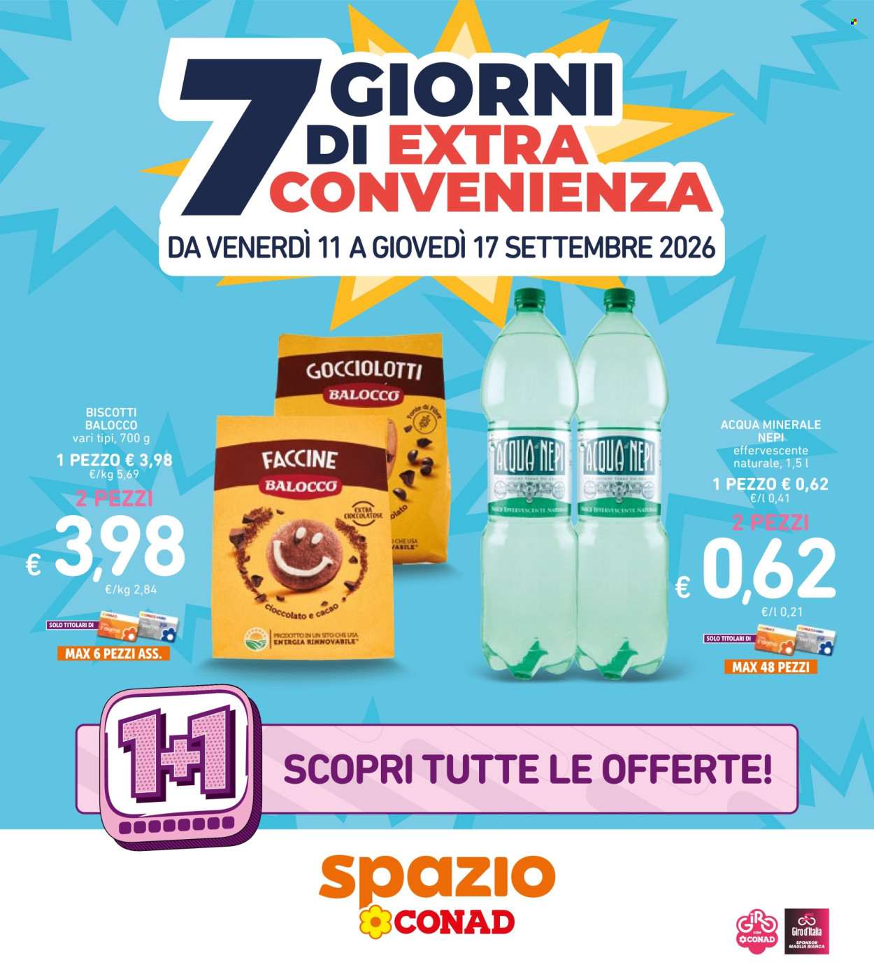 Leták Spazio Conad - 11.9.2026 - 17.9.2026. Strana 1
