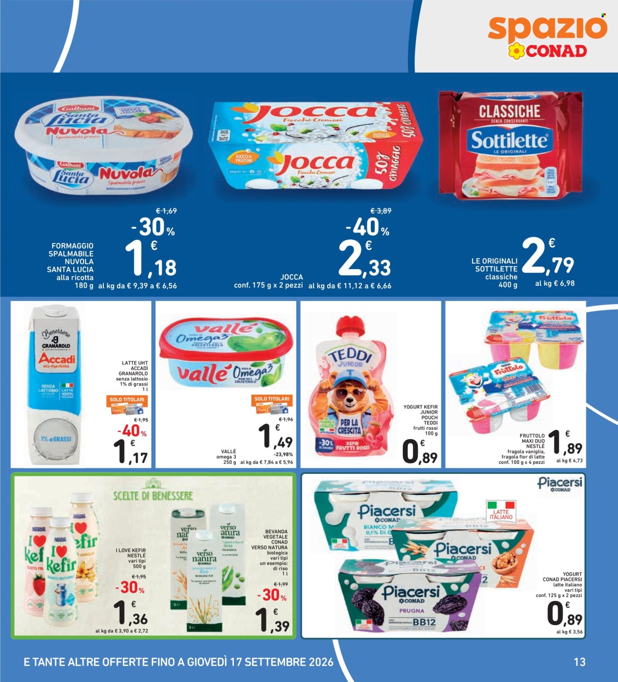 Volantino Spazio Conad - 4/9/2026 - 13/9/2026. Pagina 13
