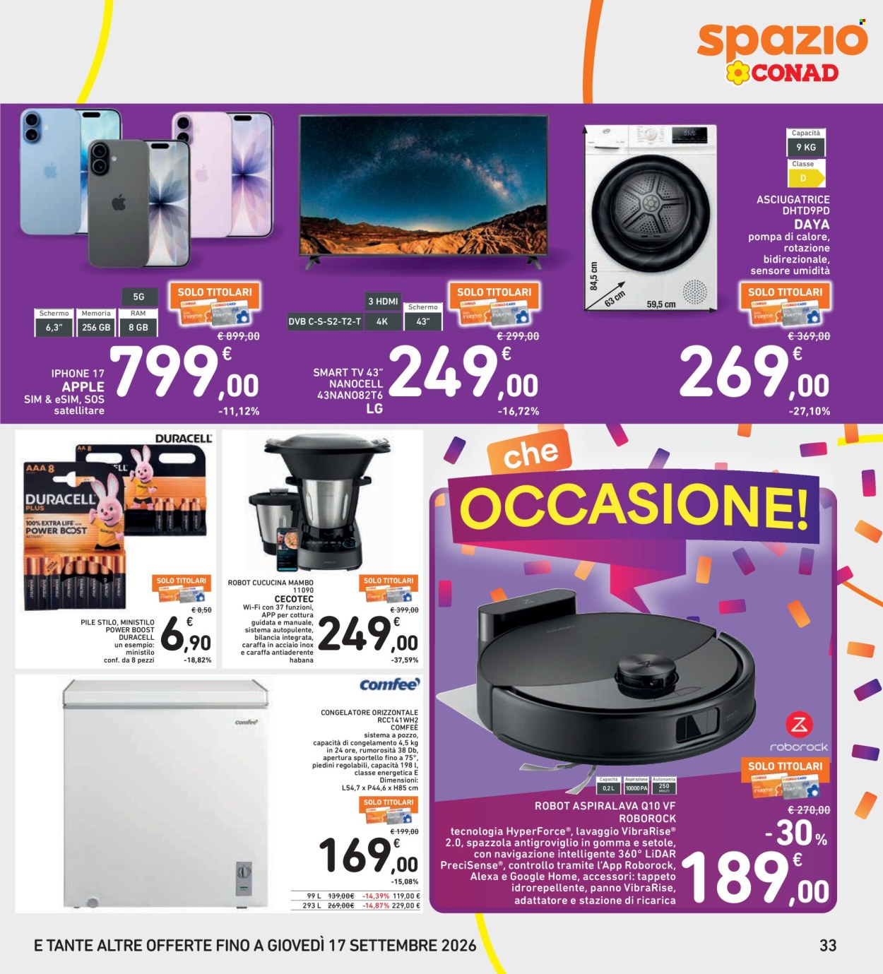 Volantino Spazio Conad - 4/9/2026 - 13/9/2026. Pagina 33