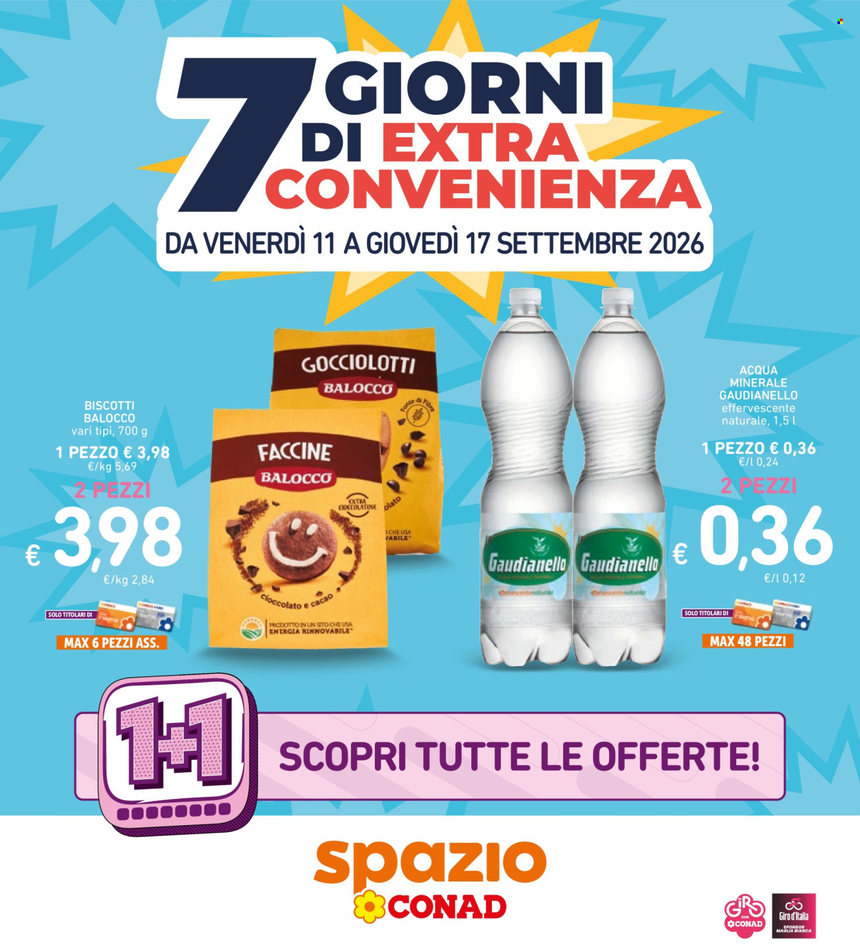 Leták Spazio Conad - 11.9.2026 - 17.9.2026. Strana 1