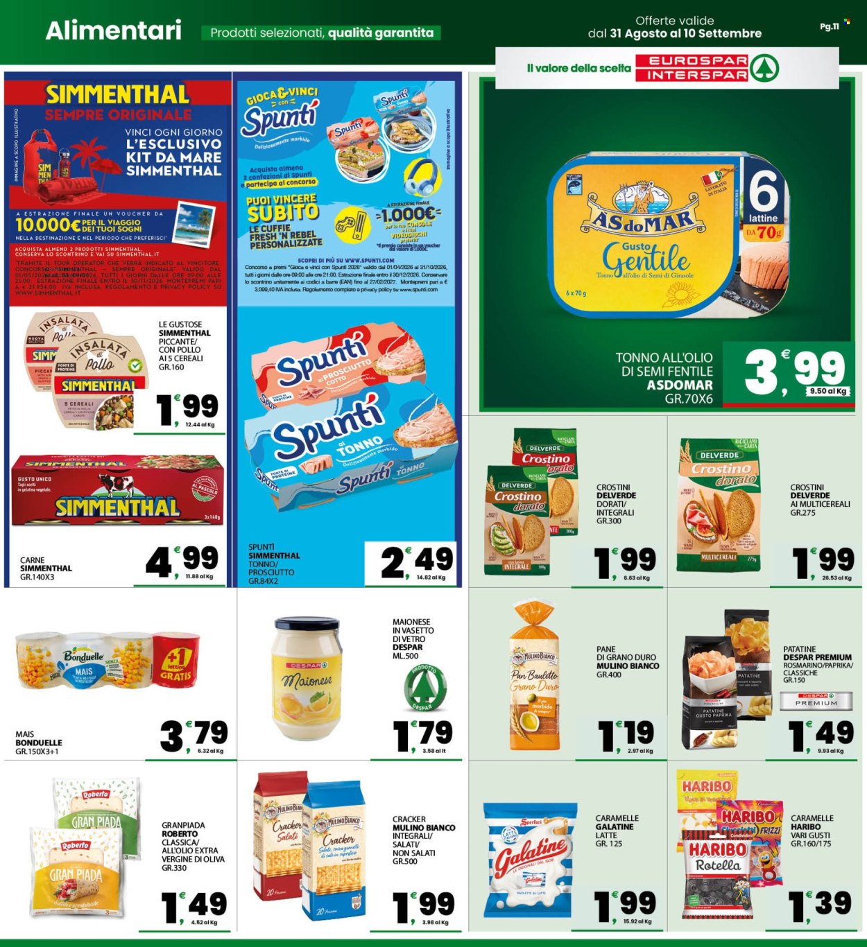 Volantino Eurospar - 31/8/2026 - 10/9/2026. Pagina 11