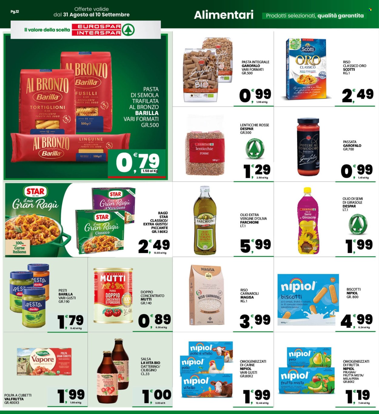 Volantino Eurospar - 31/8/2026 - 10/9/2026. Pagina 12