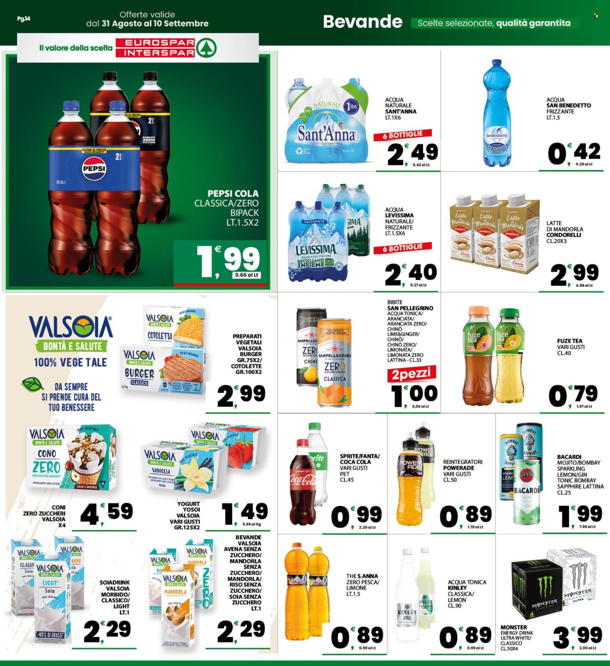 Volantino Eurospar - 31/8/2026 - 10/9/2026. Pagina 14