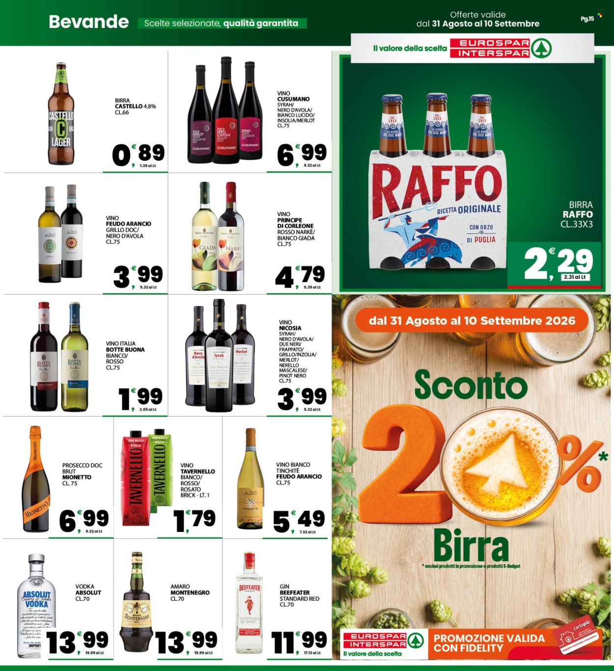 Leták Interspar - 31.8.2026 - 10.9.2026. Strana 15