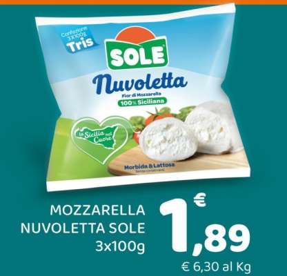 MOZZARELLA NUVOLETTA SOLE