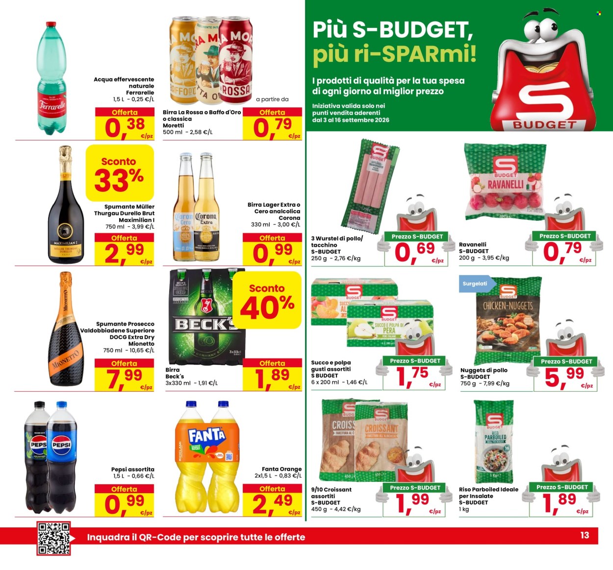 Leták Eurospar - 3.9.2026 - 16.9.2026. Strana 13