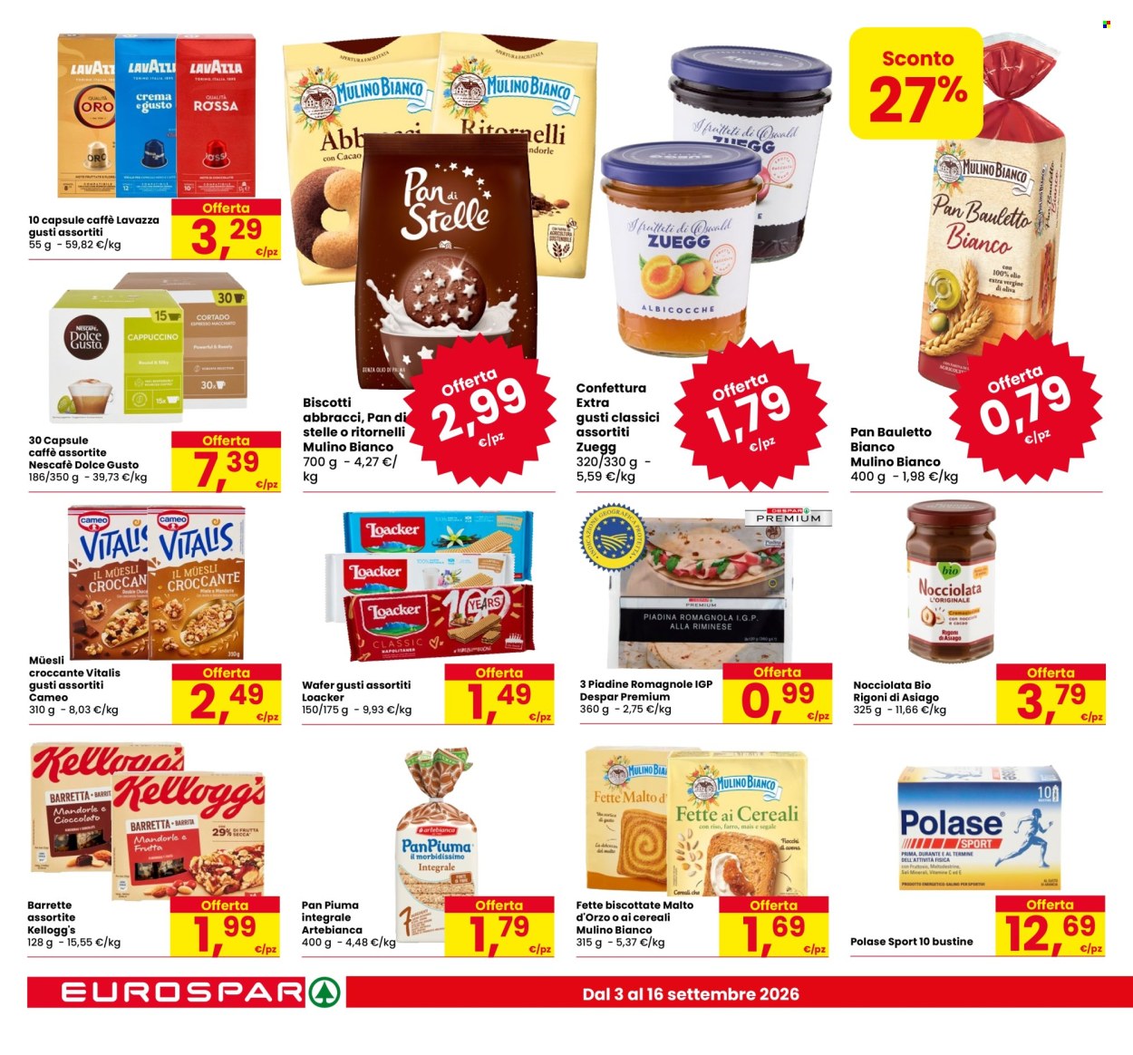 Leták Eurospar - 3.9.2026 - 16.9.2026. Strana 14