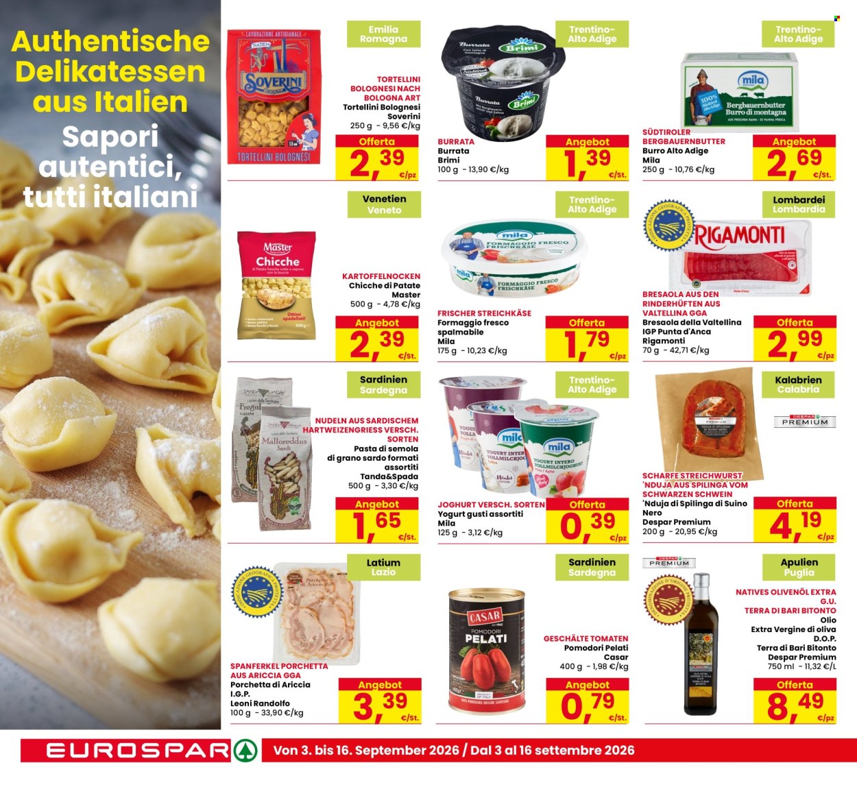 Volantino Eurospar - 3/9/2026 - 16/9/2026. Pagina 8