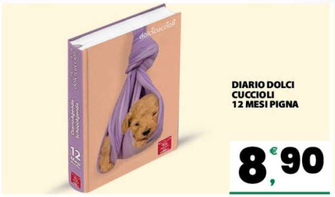 DIARIO DOLCI CUCCIOLI 12 MESI PIGNA