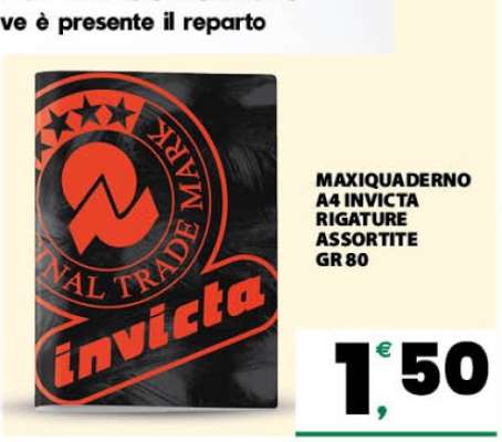 MAXIQUADERNO A4 INVICTA