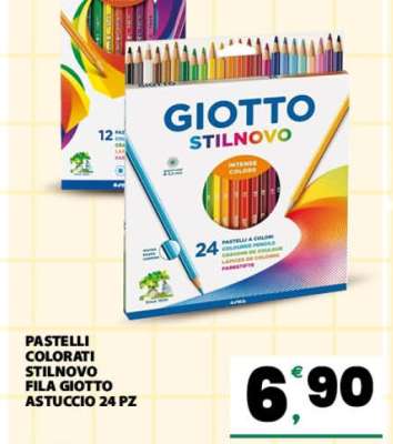 PASTELLI COLORATI STILNOVO FILA GIOTTO ASTUCCIO 24 PZ