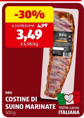 BBQ COSTINE DI SUINO MARINATE