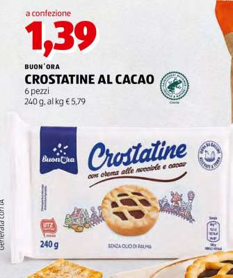 BUON'ORA CROSTATINE AL CACAO