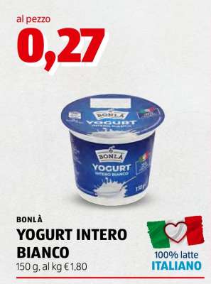 BONLÀ YOGURT INTERO BIANCO
